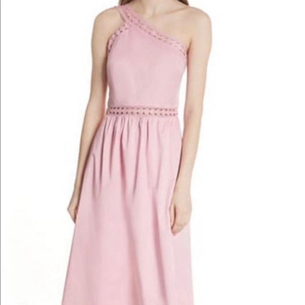 Ted Baker London Kallii One Shoulder Cotton Midi Dress